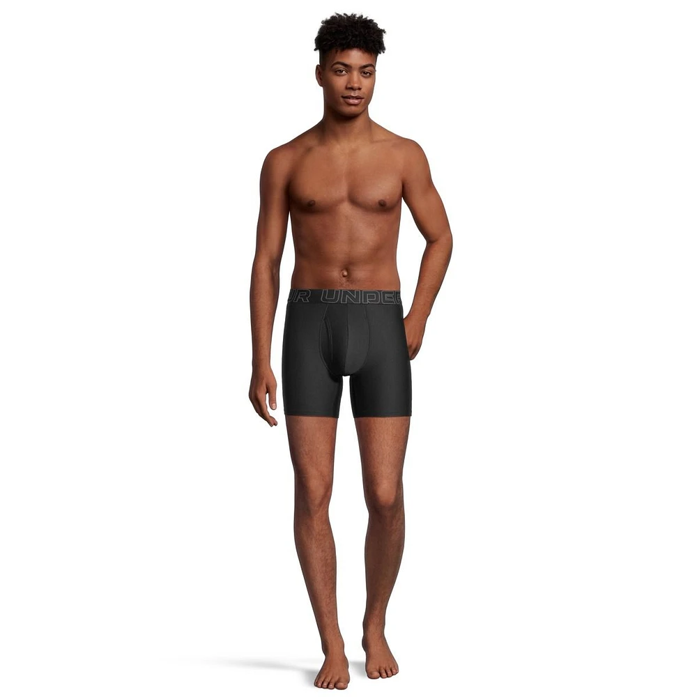 Under Armour Men's Performance Tech 6 Inch Boxer Brief - 3 Pack