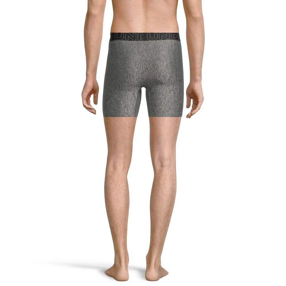 Under Armour Men's Performance Tech 6 Inch Boxer Brief - 3 Pack