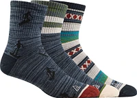 Ripzone Men's Apres Ski Quarter Crew Socks - 3 Pack