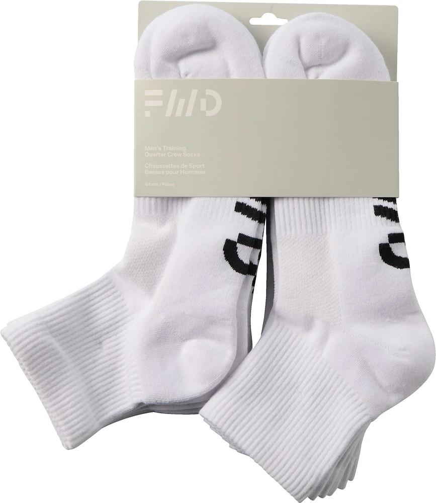 FWD Men's Athletic Quarter Socks - 6 Pk