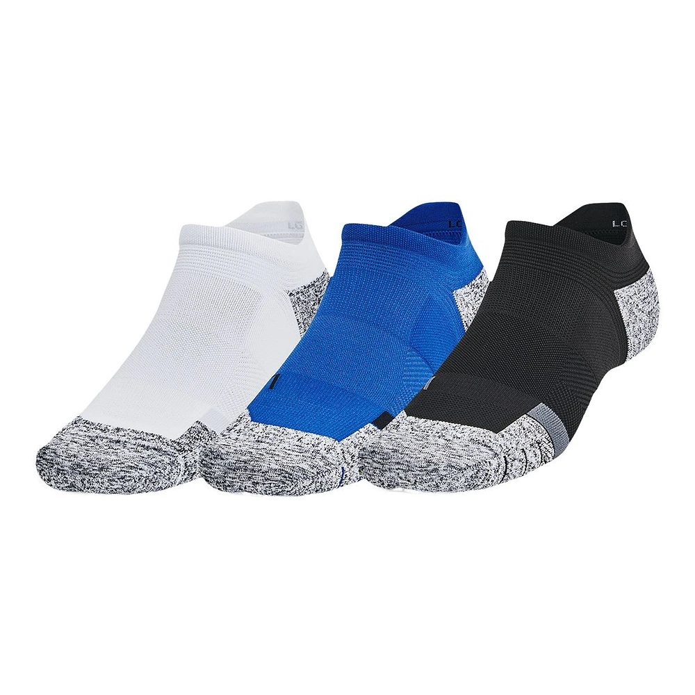 Under Armour Men's AD Pro No Show Socks - 3 Pack