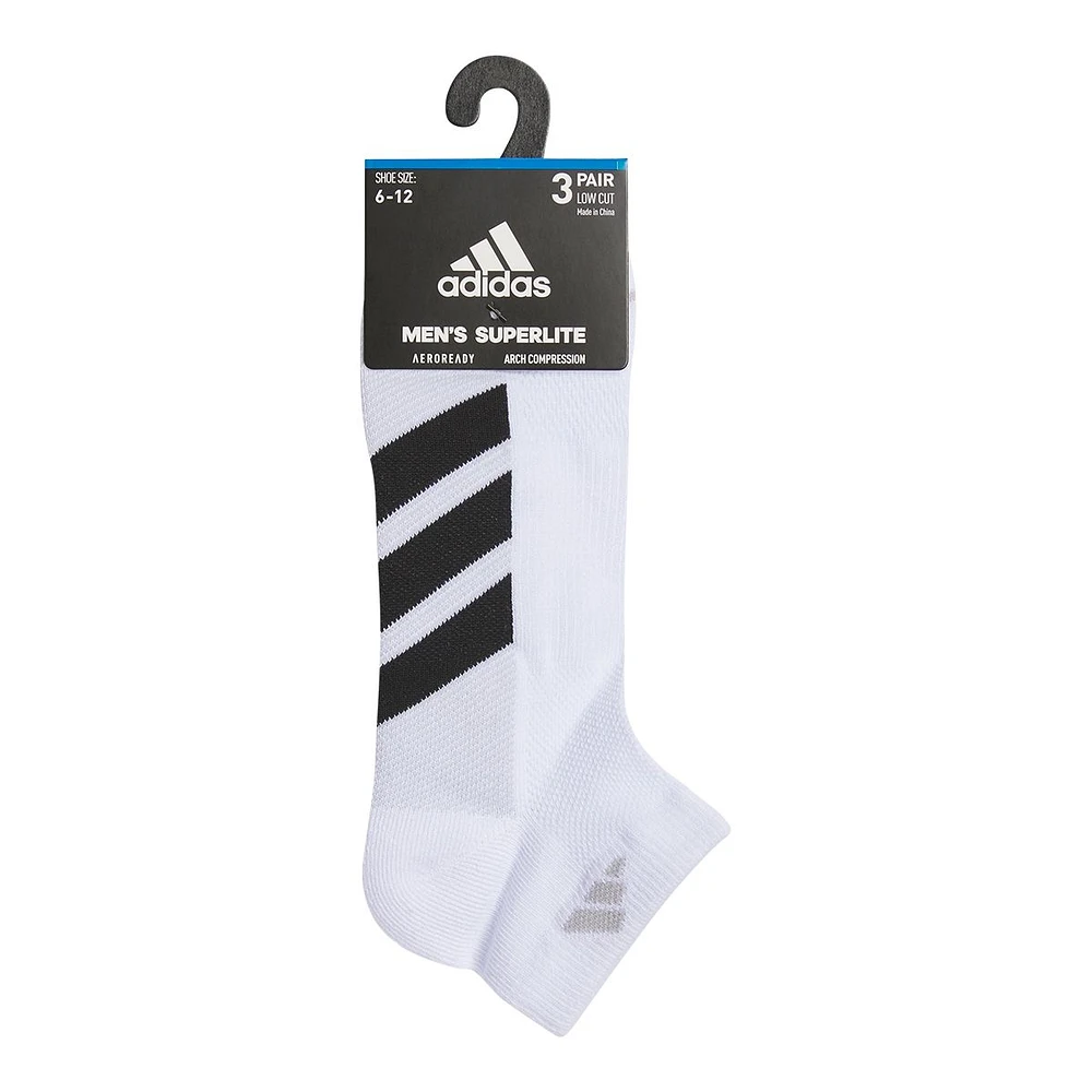 adidas Men's All Day Training Low Socks - 3 pk