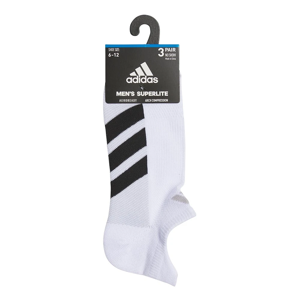 adidas Men's All Day Training No Show Socks - 3 pk