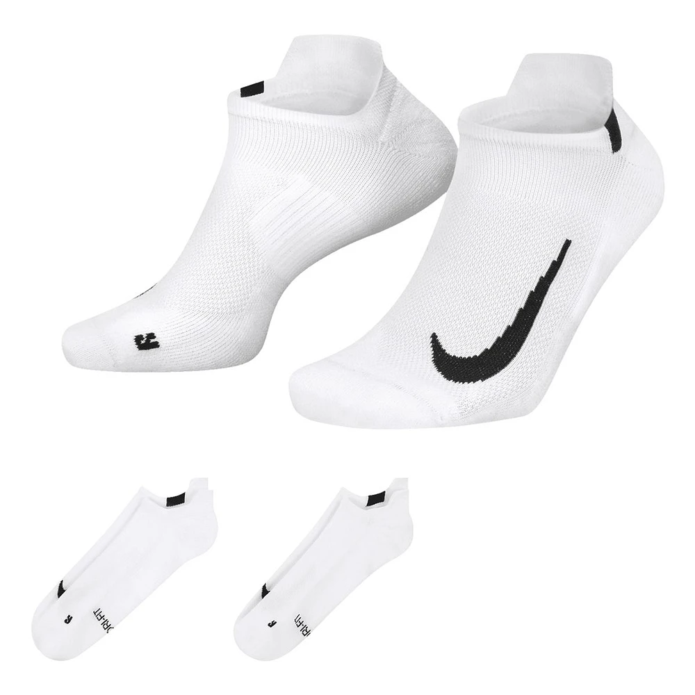 Nike Women's Run Multiplier No Show Socks 2pk