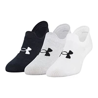 Under Armour Women's Train Ultra Low Socks, Moisture-Wicking, 3-Pack