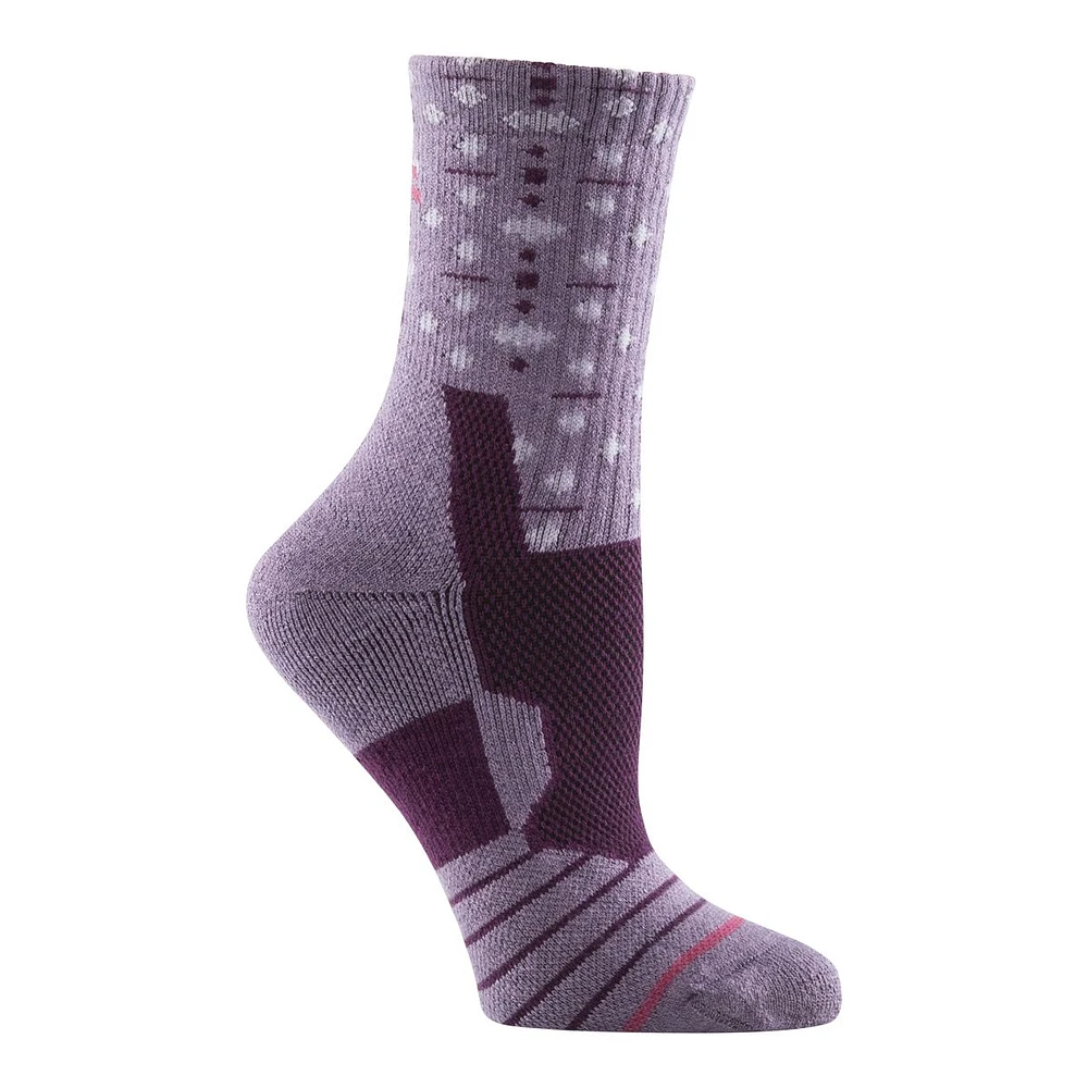 Woods Women's MacBrien Hiking Quarter Crew Socks