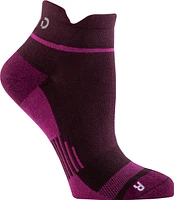 FWD Women's Run Athletic No-Show Tab Socks, Compression, Cushioned Ankle, 6-Pack