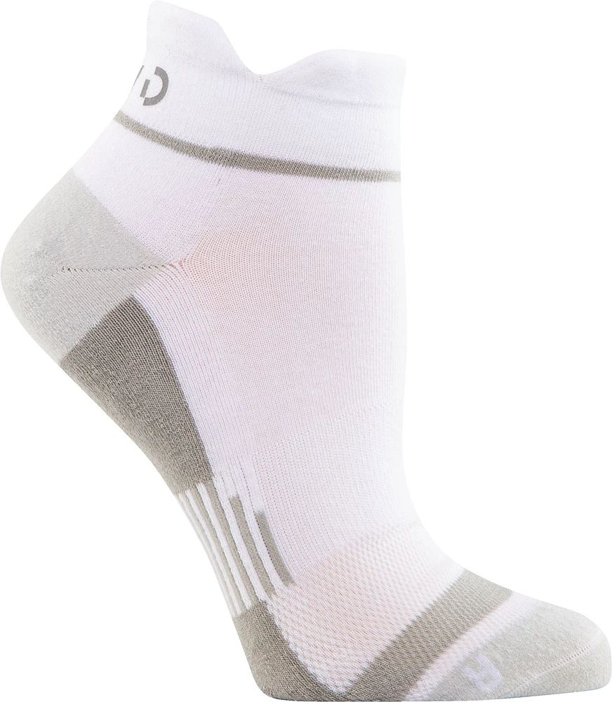 FWD Women's Run Athletic No-Show Tab Socks, Compression, Cushioned Ankle, 6-Pack