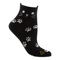 Ripzone Women's 3D Cat Quarter Crew Socks - 3 Pack