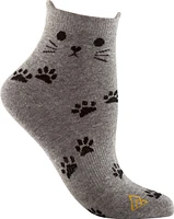 Ripzone Women's 3D Cat Quarter Crew Socks - 3 Pack