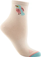 Ripzone Women's Birds Quarter Crew Socks - 3 Pack