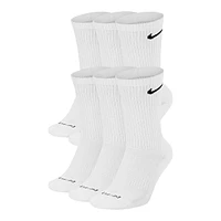 Nike Unisex Everyday Plus Cushioned Athletic Crew Socks - 6 Pack