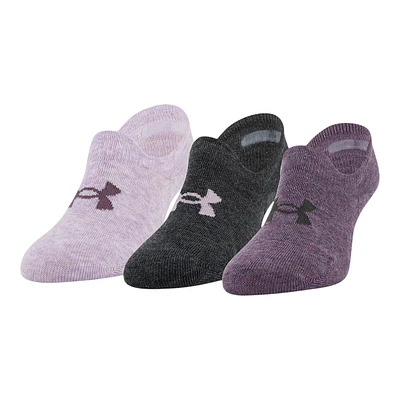 Under Armour Women's Train Ultra Low Socks, Moisture-Wicking, 3-Pack