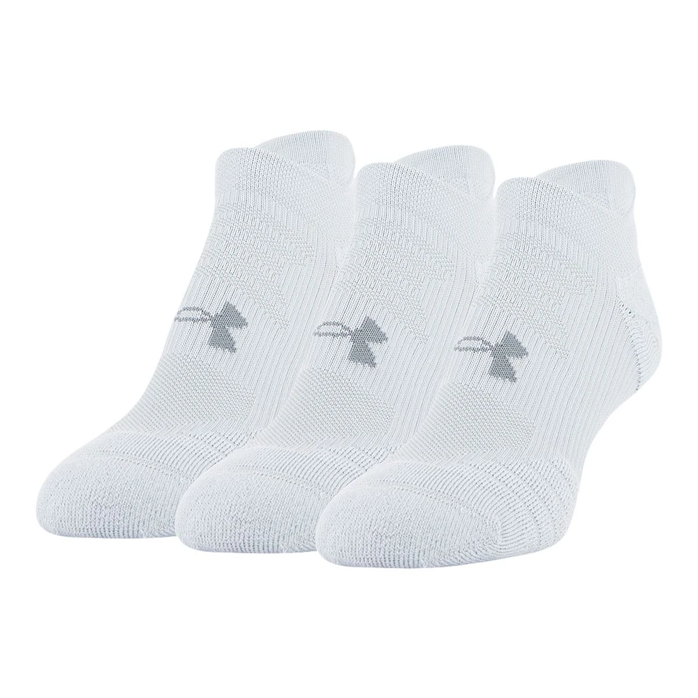 Under Armour Women's Play Up No-Show Tab Socks, Cushioned, 3-Pack