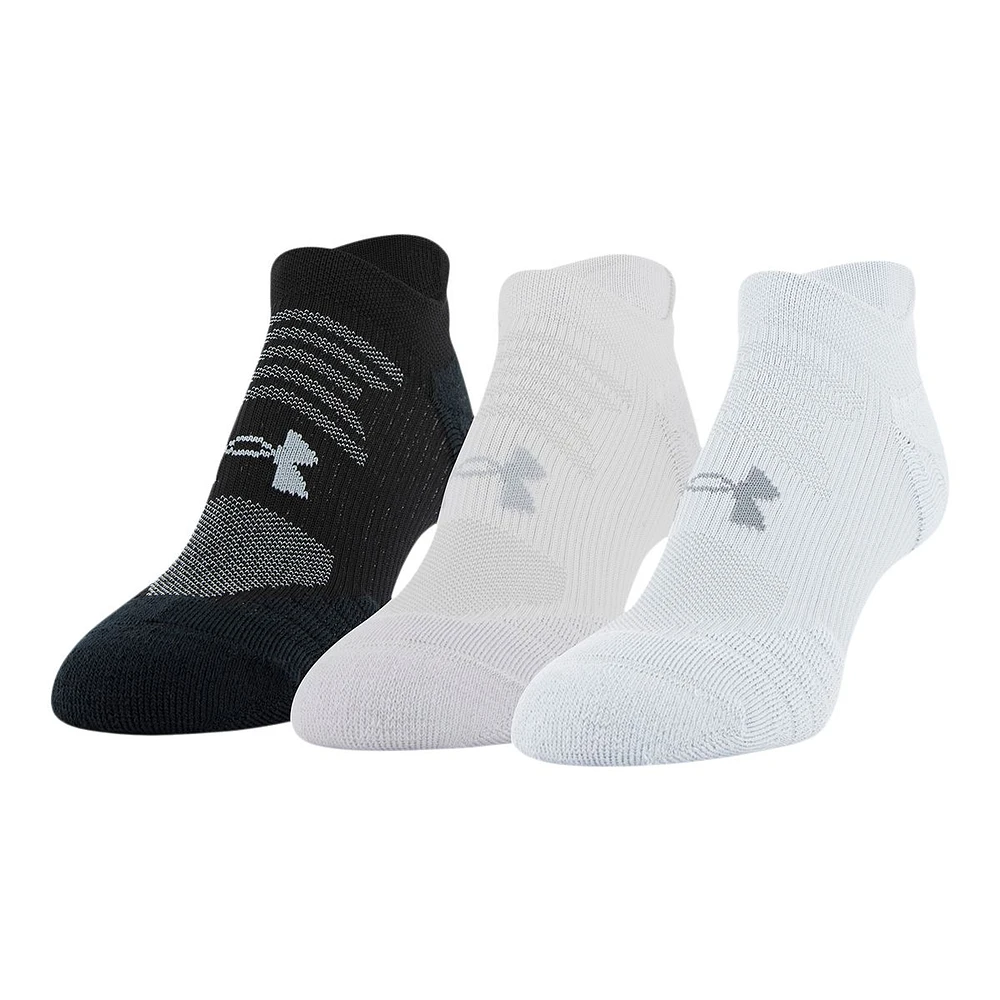 Under Armour Women's Play Up No-Show Tab Socks, Cushioned, 3-Pack