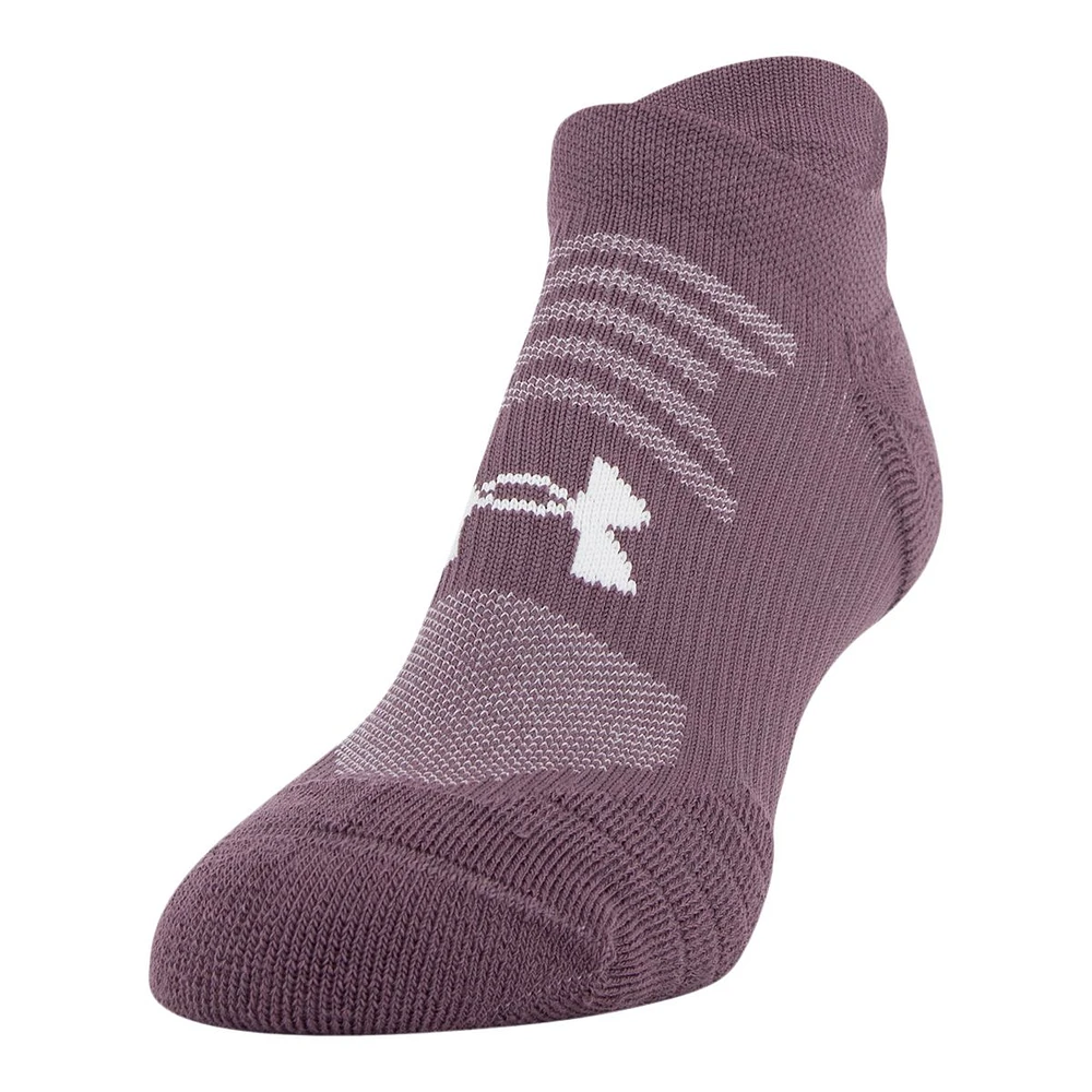 Under Armour Women's Play Up No-Show Tab Socks, Cushioned, 3-Pack