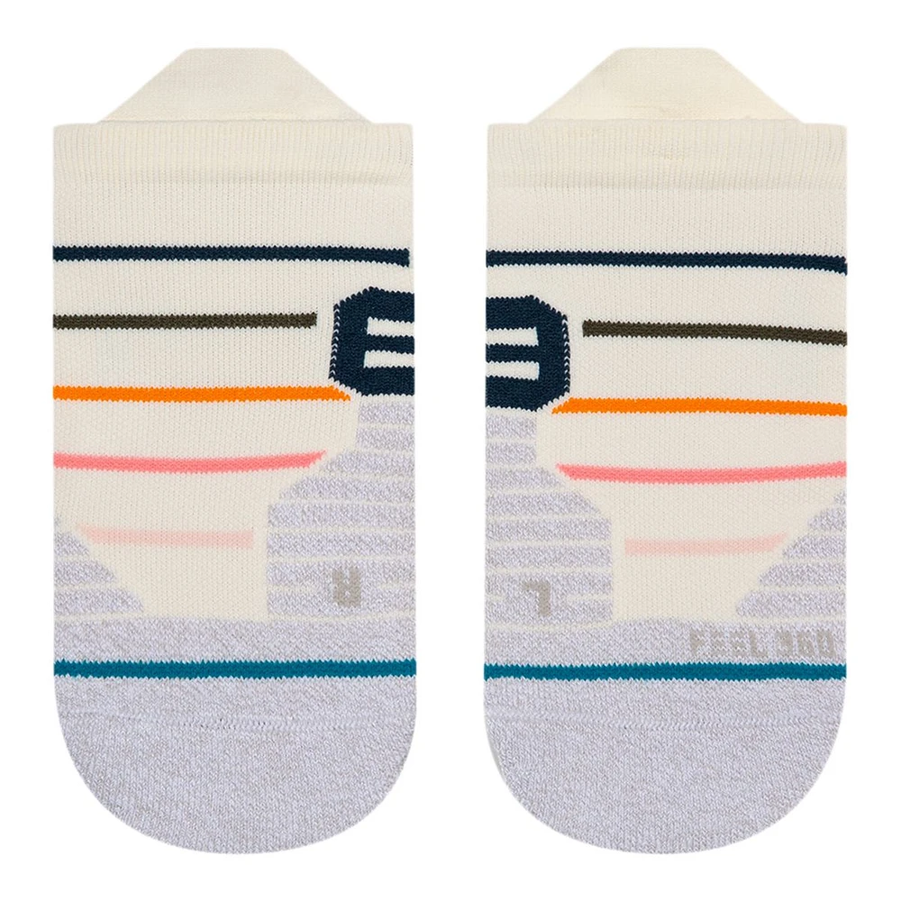 Stance Women's Train Fount  No-Show Tab Socks, Moisture-Wicking