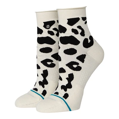 Stance Women's Lithe Quarter All Over Print Crew Socks