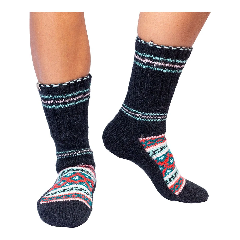 FAZL Women's Handmade Cozy Himalayan Socks