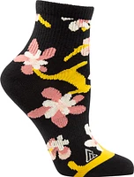 Ripzone Women's Flowers Quarter Crew Socks - 3 Pack