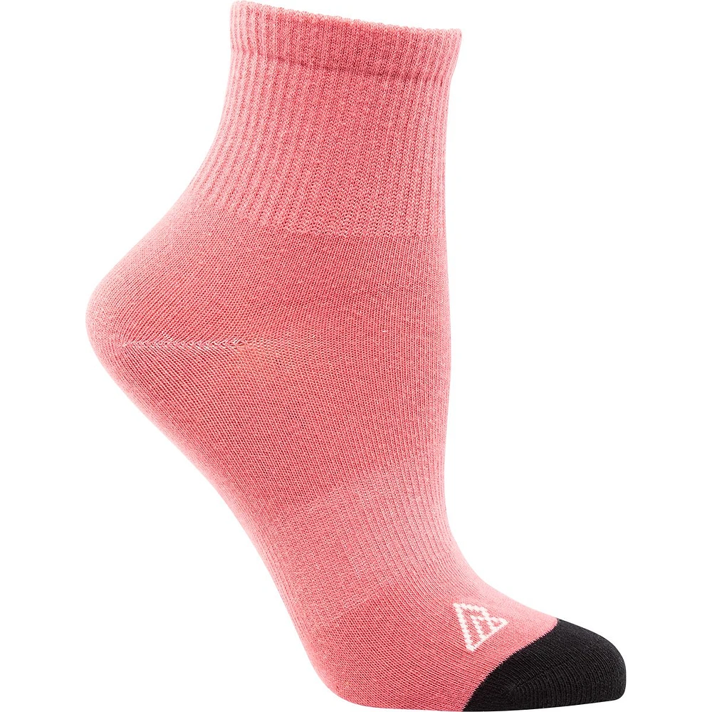 Ripzone Women's Flowers Quarter Crew Socks - 3 Pack