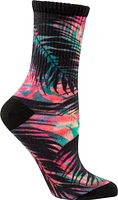 Ripzone Women's Tropical Pattern Crew Socks - 3 Pack