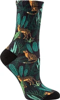 Ripzone Women's Tropical Pattern Crew Socks - 3 Pack