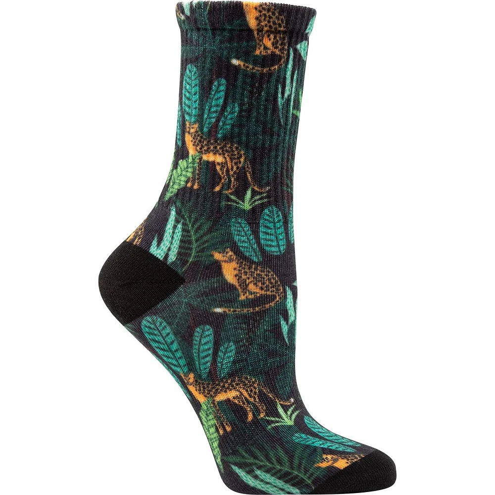 Ripzone Women's Tropical Pattern Crew Socks - 3 Pack