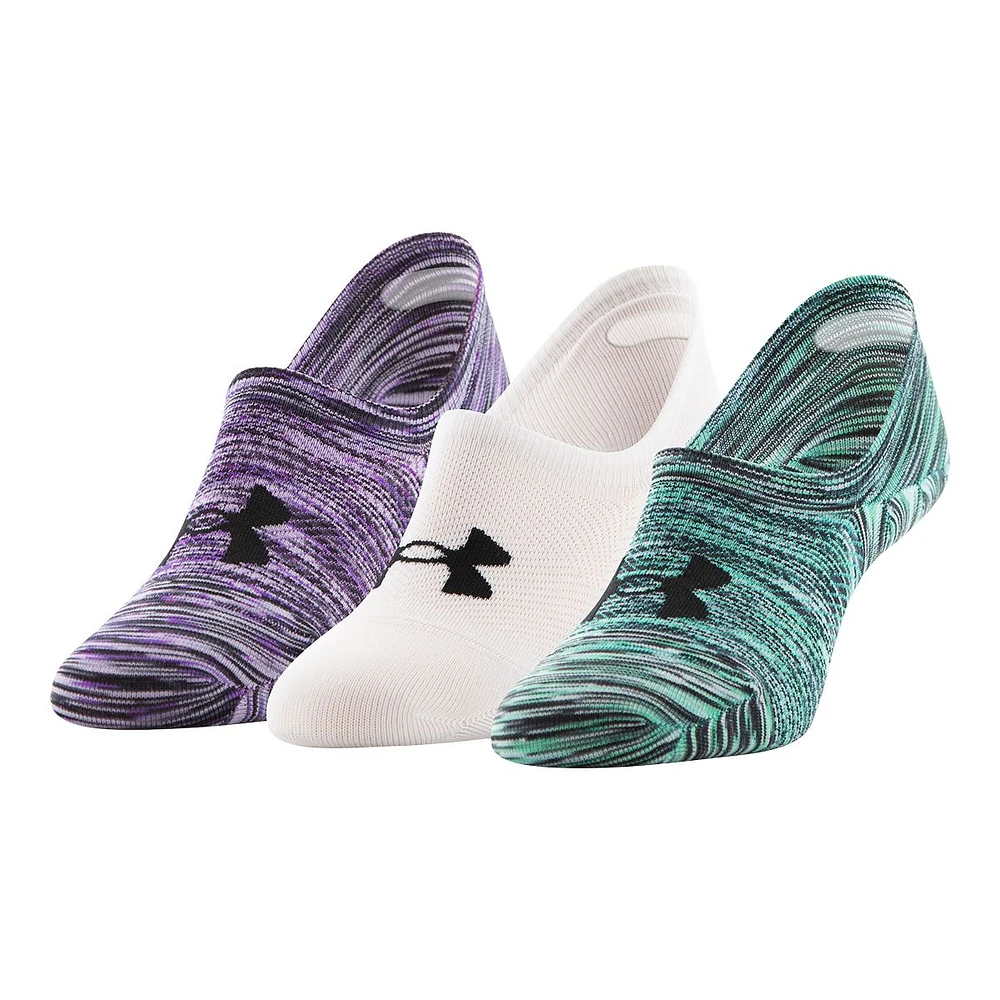 Under Armour Women's Breathe Lite Ultra Low Socks, Thin, 3-Pack