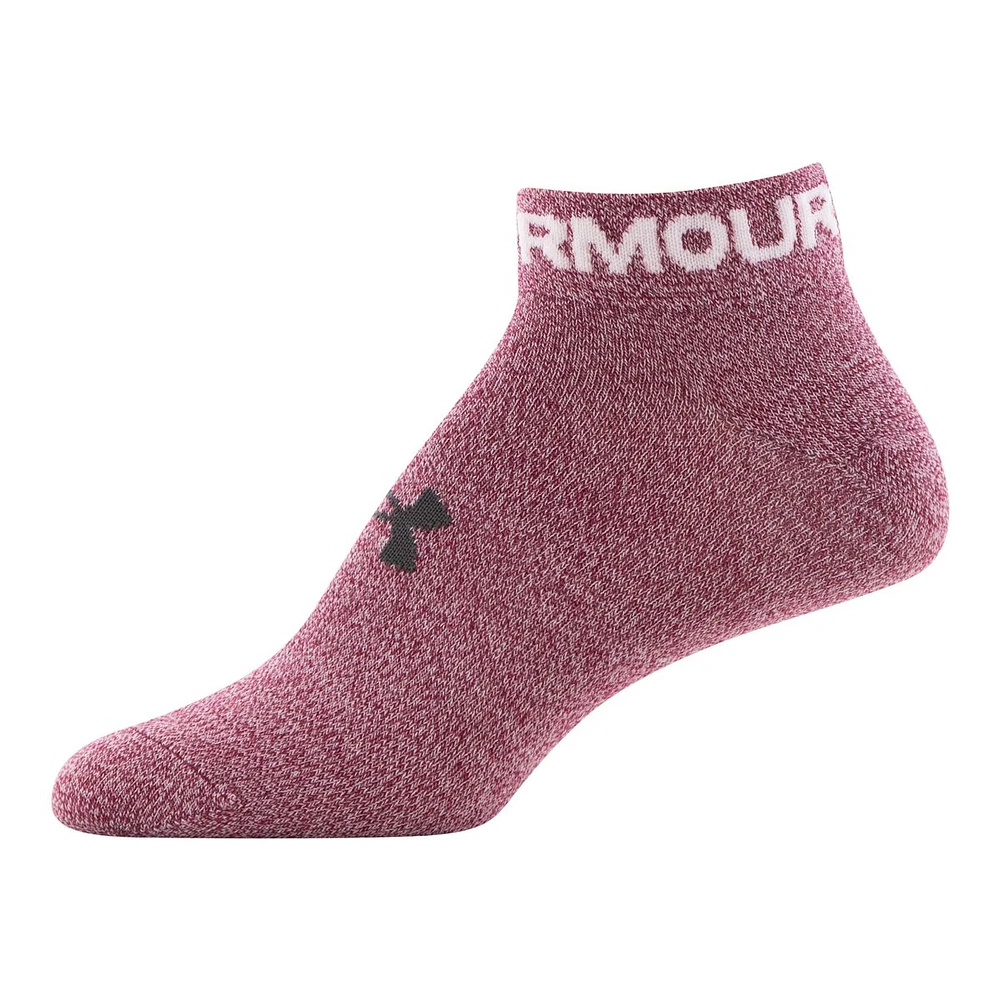 Under Armour Women's Essential Low Socks, Non-Slip, 6-Pack