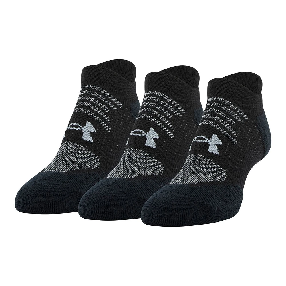 Under Armour Women's Play Up No-Show Tab Socks, Cushioned, 3-Pack