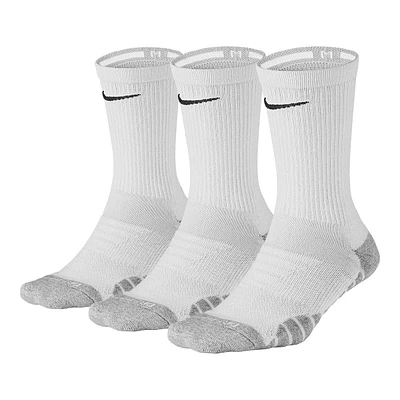 Nike Women's Everyday Max Cushioned Athletic Crew Socks, Dri-Fit, 3-Pack