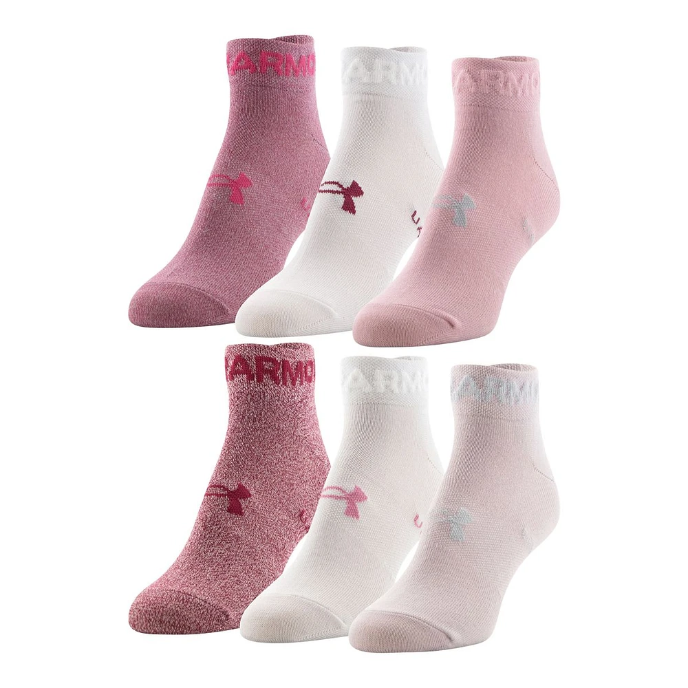 Under Armour Women's Essential Low Socks - 6 Pack