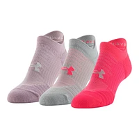 Under Armour Women's Play Up No Show Tab Socks - 3 Pack