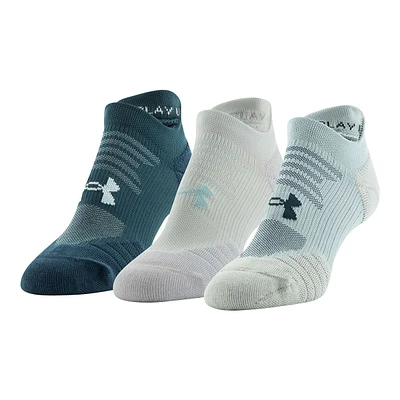 Under Armour Women's Play Up No Show Tab Socks - 3 Pack