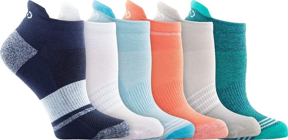 FWD Women's Rise Tab No Show Socks - 6 Pack