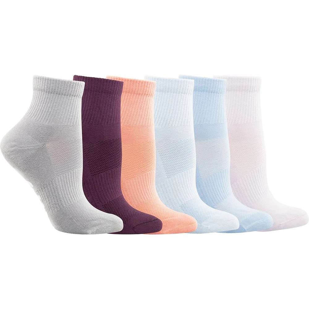 FWD Women's Mesh Quarter Socks - 6 Pack