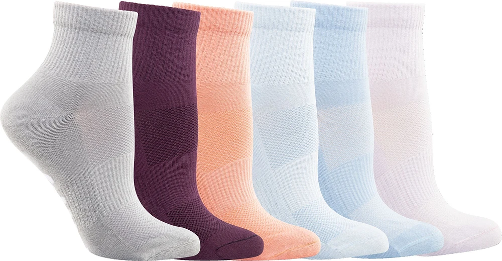 FWD Women's Mesh Quarter Socks - 6 Pack