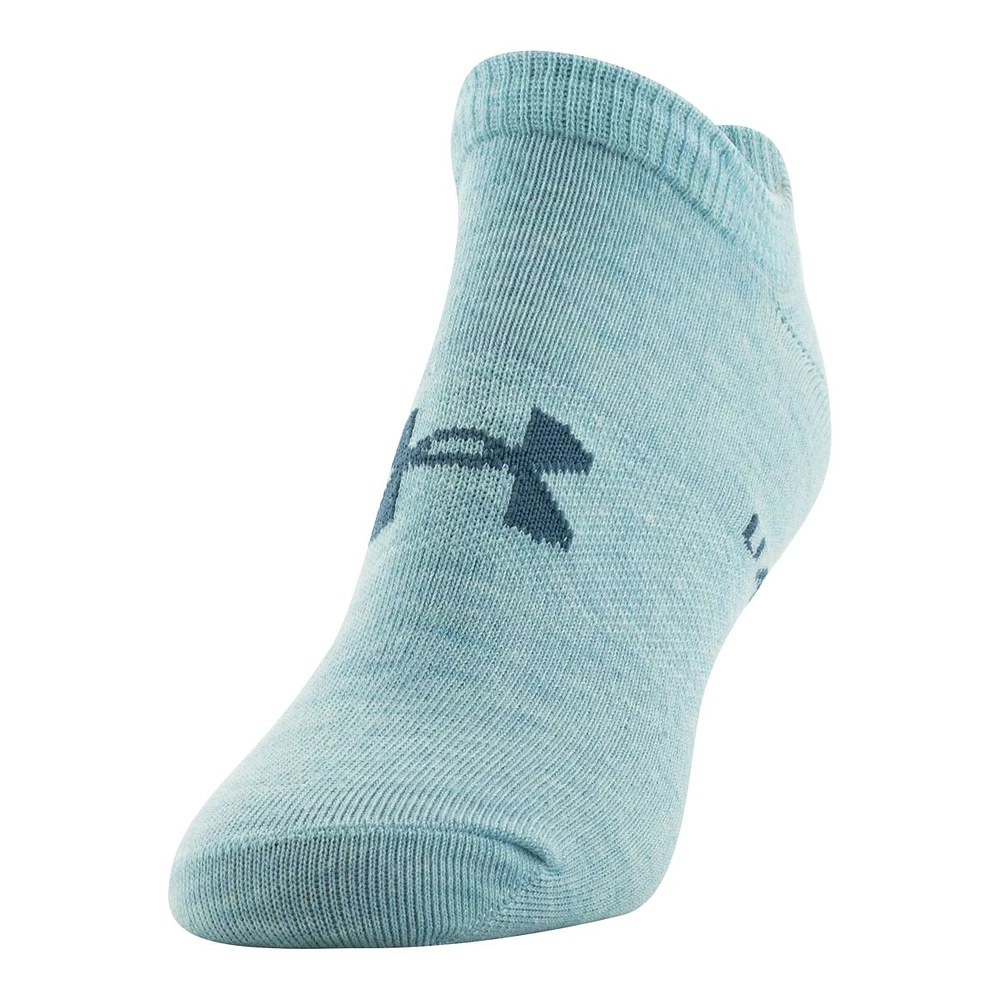 Under Armour Women's Essential 2.0 No Show Socks - 6 Pack