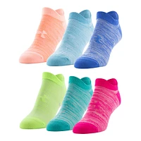 Under Armour Women's Essential 2.0 No Show Socks - 6 Pack