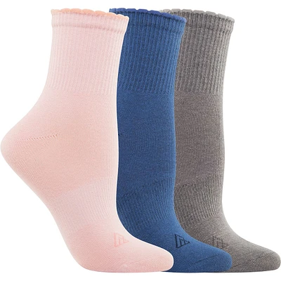 Ripzone Women's Quarter Crew Socks - 3 Pack