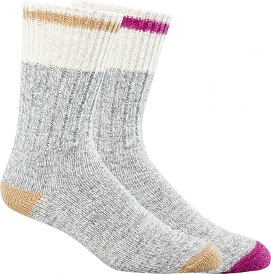 Woods Women's Saddleback Hiking Crew Socks - 2 Pack