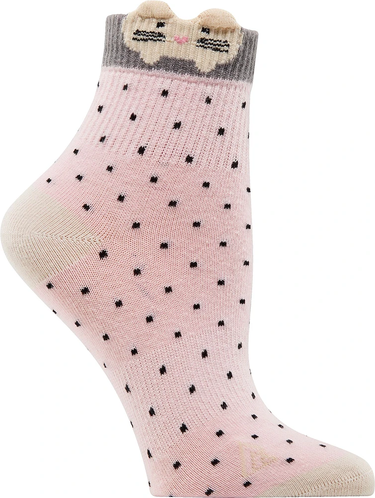 Ripzone Women's Animal Quarter Crew Socks - 3 Pack