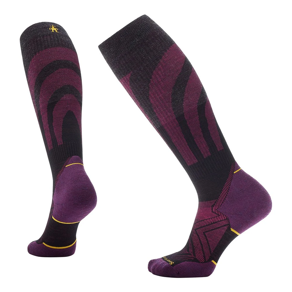 Smartwool Women's Run Target Cushioned Comp Over The Calf Socks