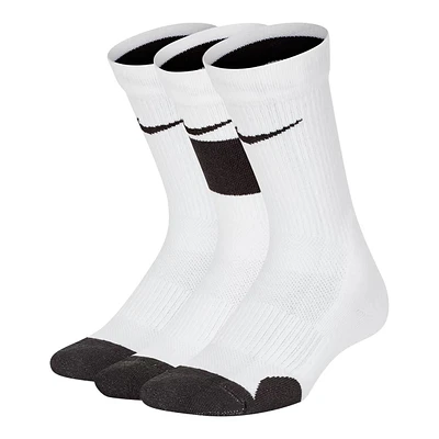 Nike Boys' Ya Elite Basketball Crew Socks - 3 Pack