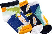 Ripzone Toddler Boys' Beach Quarter Crew Socks - 3 Pack