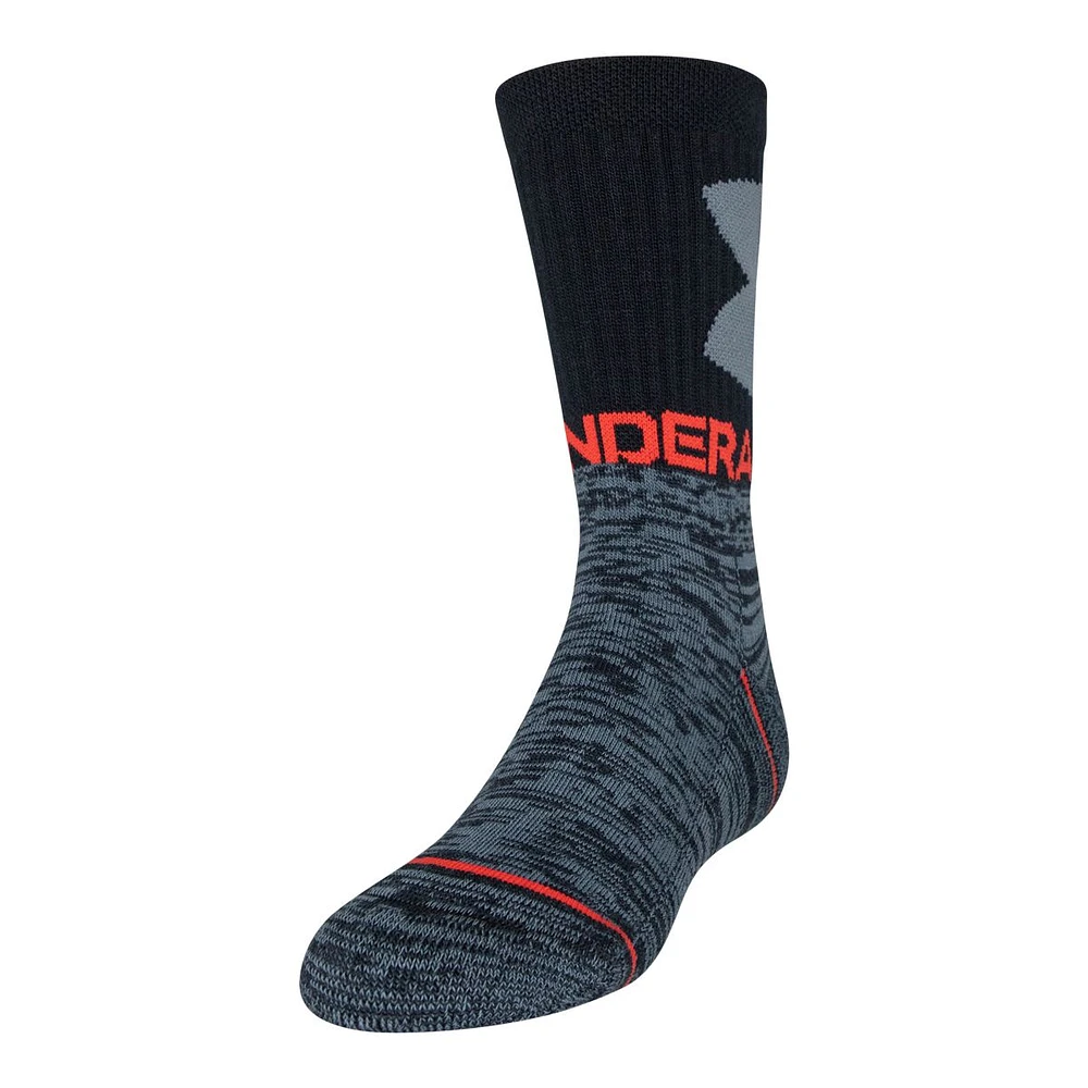 Under Armour Boys' Phenom 5.0 Crew Socks - 3 Pack