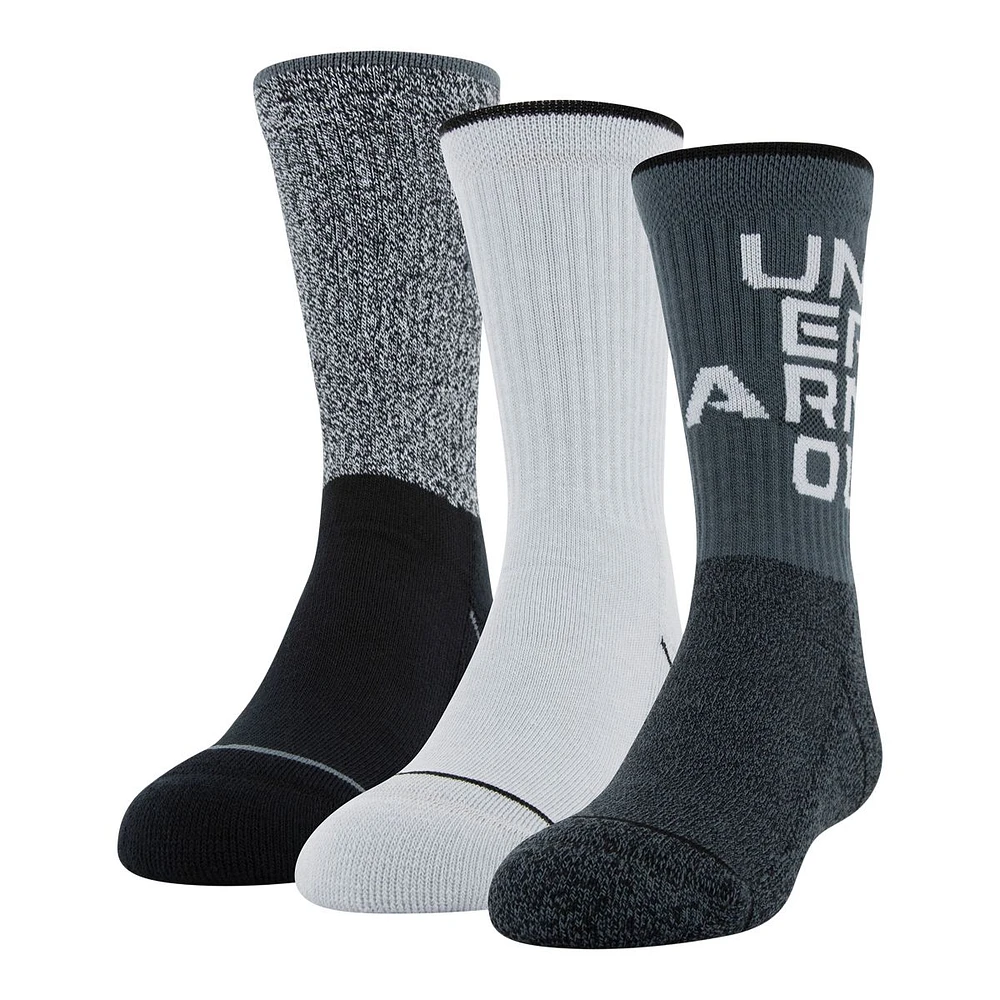 Under Armour Boys' Phenom 5.0 Crew Socks - 3 Pack