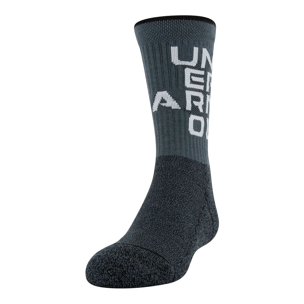 Under Armour Boys' Phenom 5.0 Crew Socks - 3 Pack