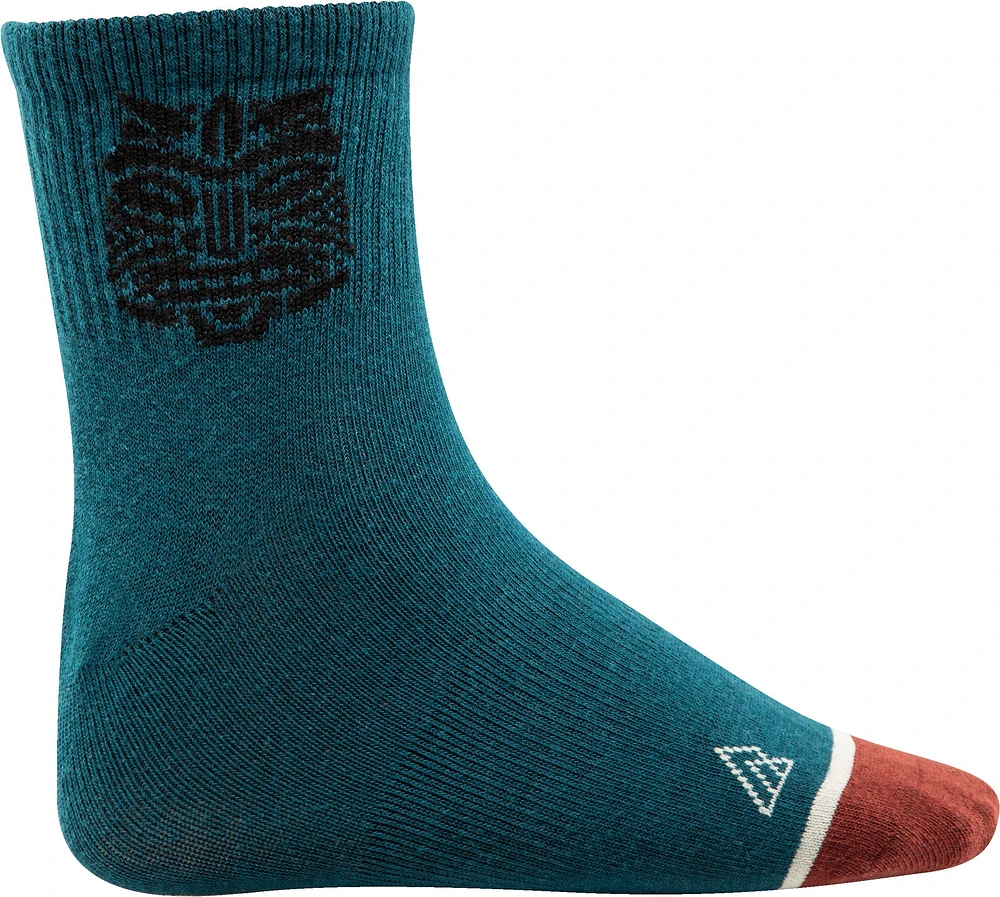 Ripzone Boys' Tiki Quarter Crew Socks - 3 Pack